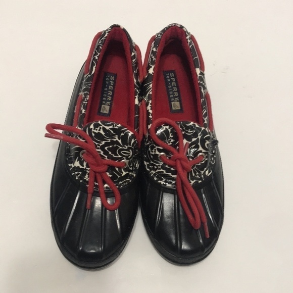 𝅺Sperry Women’s Duck Low Cut Rubber Rain Shoes 6 - Picture 2 of 12